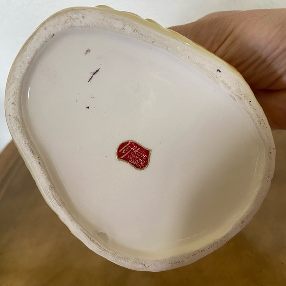 Vintage Adorable LEFTON Planter Vase Girl Holding Cat Ceramic RARE - Picture 7 of 11